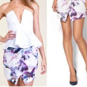 NWT Stylestalker Cats Eye Agate Print Mini Skirt Size Medium